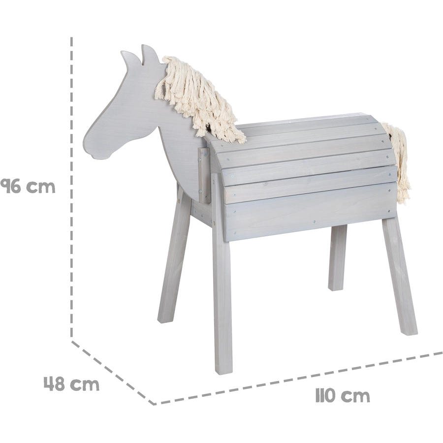 roba Outdoorspielpferd grau