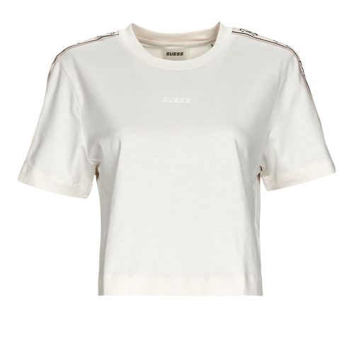 Guess - BRITNEY CROP TEE - Blanc