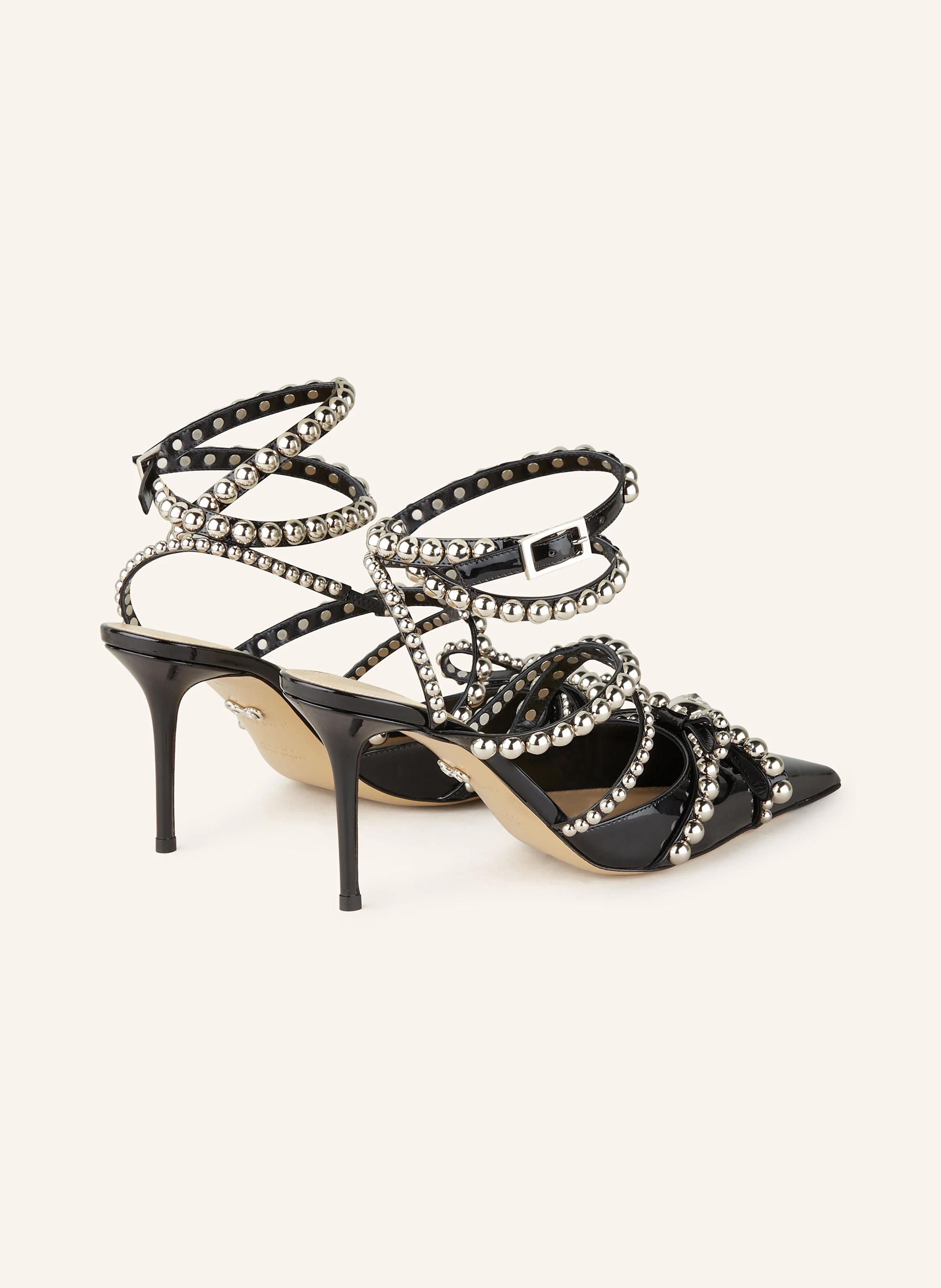 MACH & MACH Lack-Pumps CHRYSTAL STUDS mit Nieten
