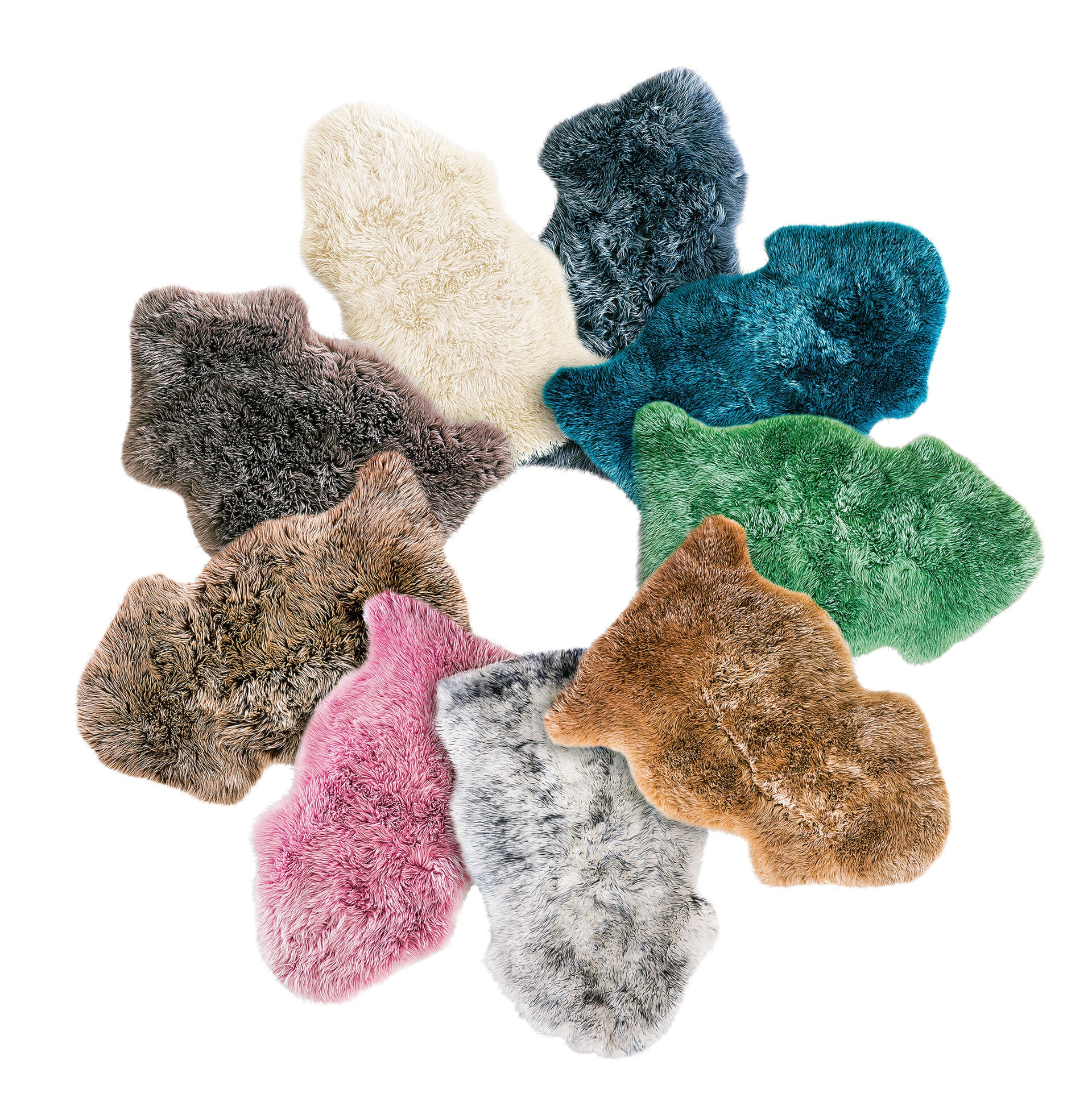 Schaffell UNIKAT OAKLAND I 60 x 85 cm camelbraun