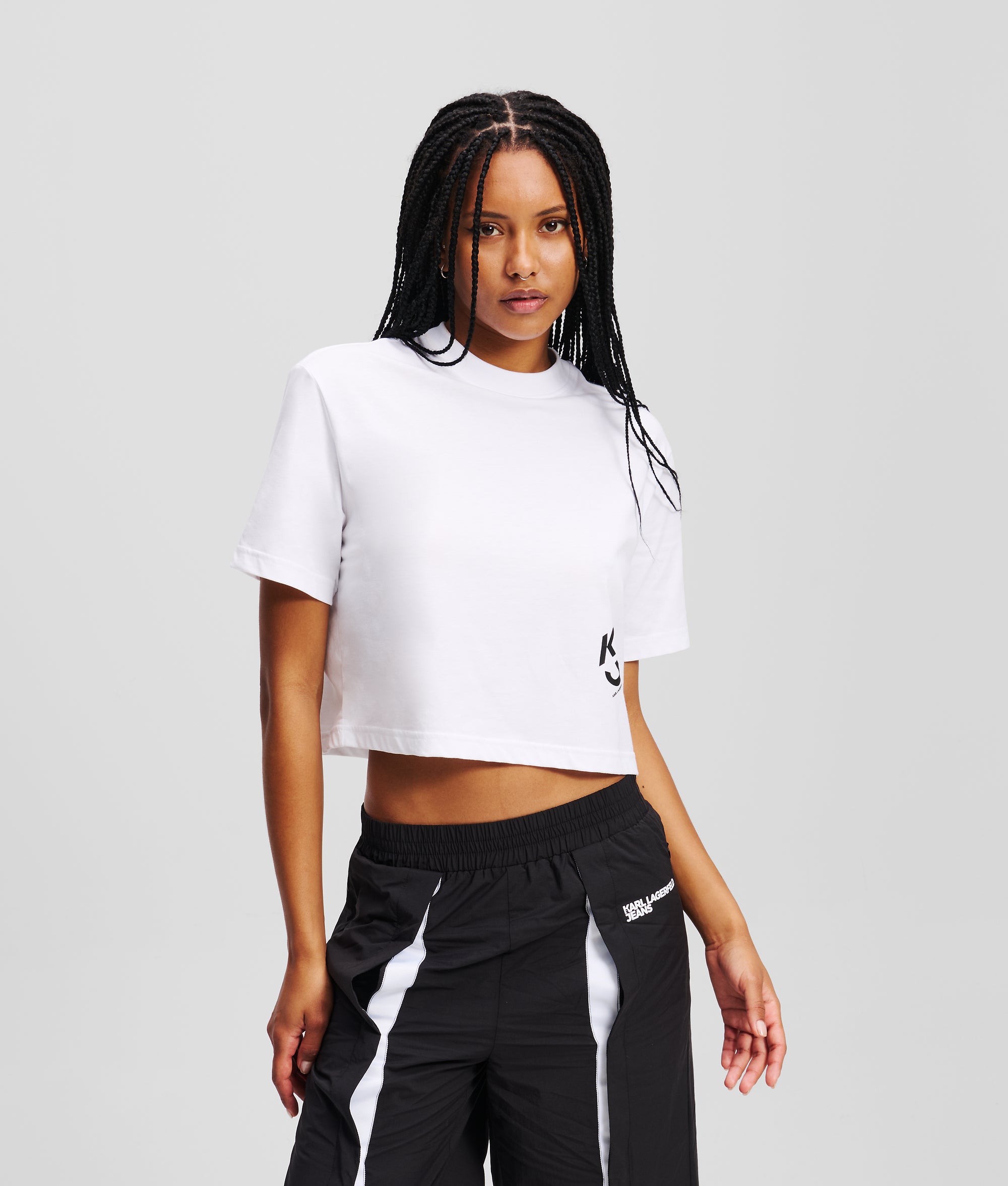 MONOGRAM CROPPED T-SHIRT