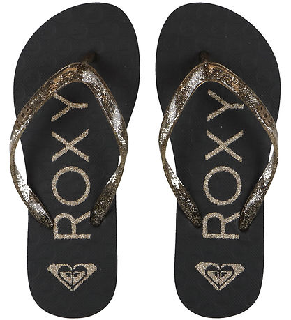 Roxy Flip Flops - Viva Sparkle - Schwarz/Gold