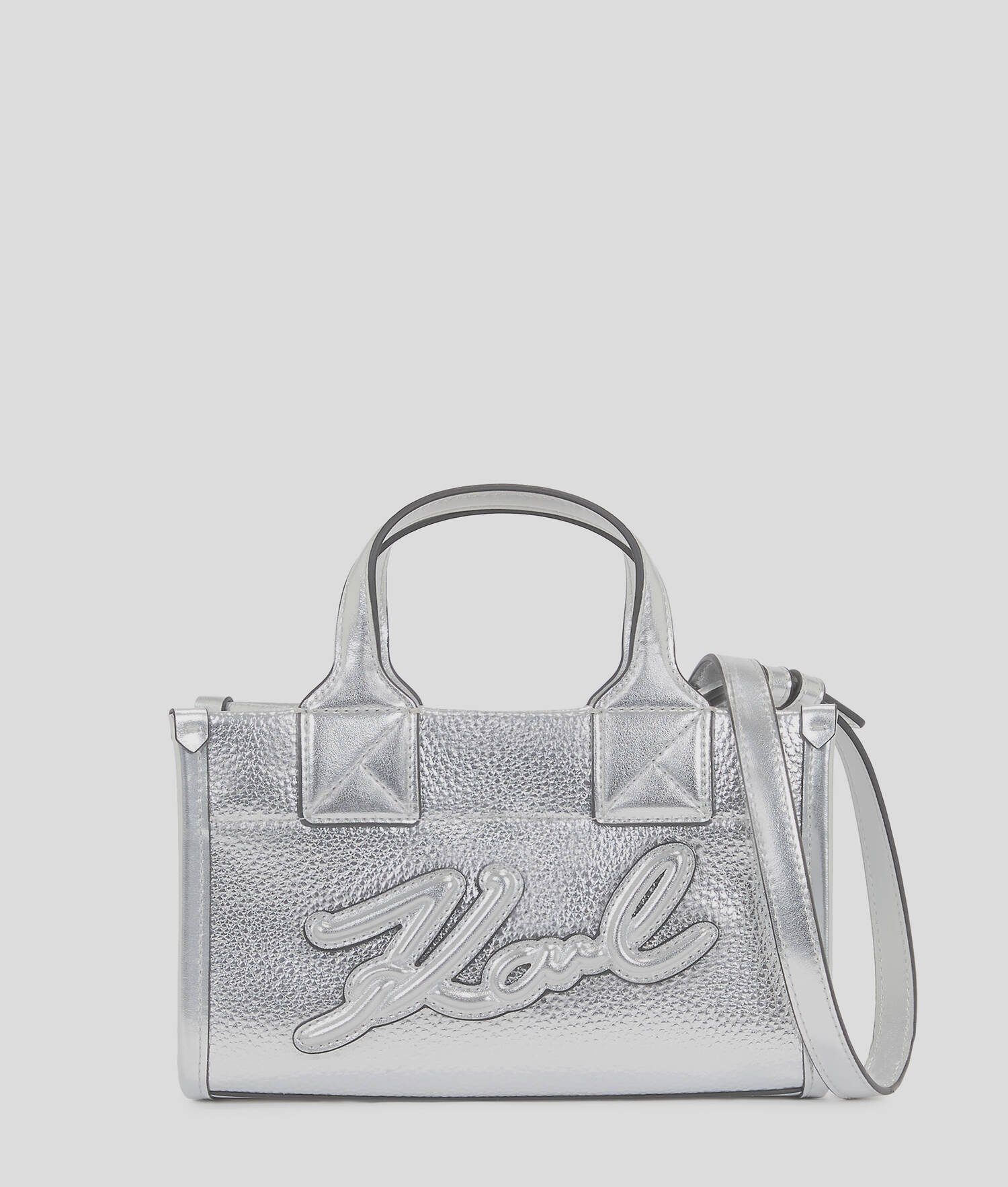 PETIT CABAS EN CUIR GRAINÉ K/SKUARE