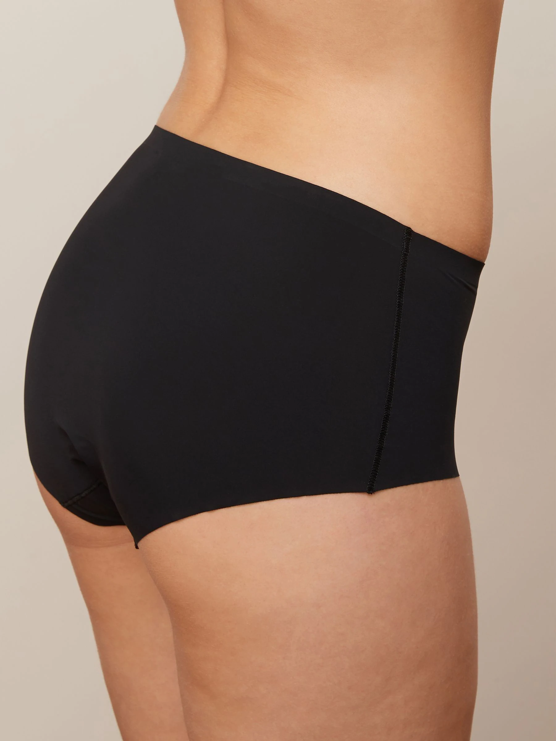 Zwart/wit/praline huidskleur - Geen zichtbare onderbroeklijn comfortabele slips verpakking van 3