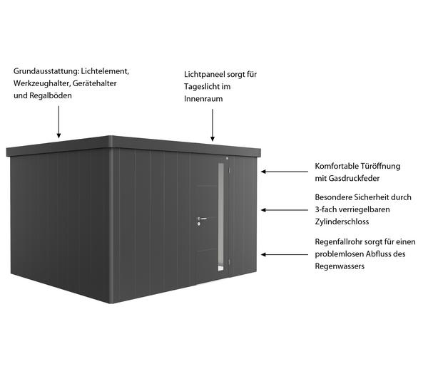 Biohort Gerätehaus Neo 3D, ca. B348/H222/T292