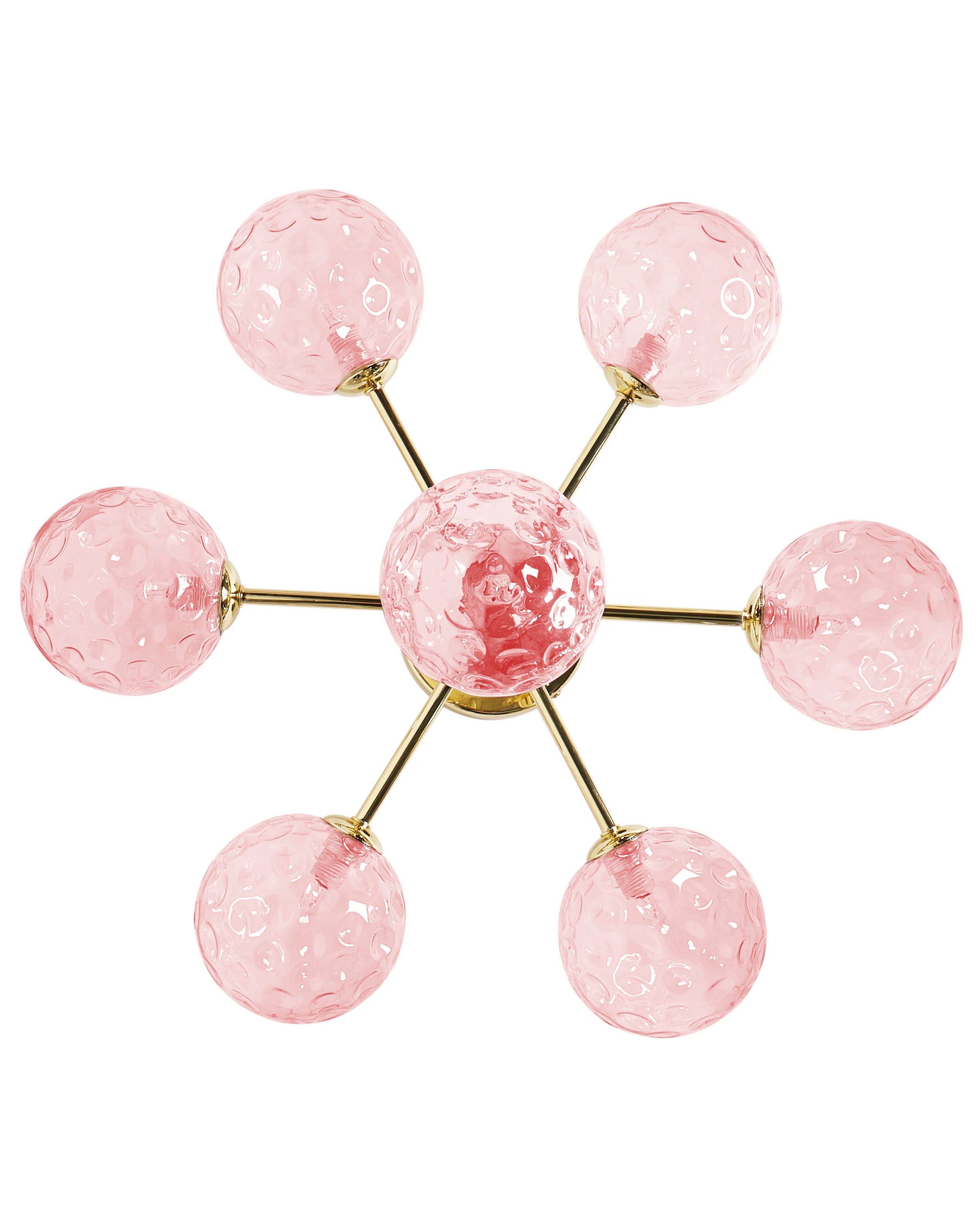 Plafondlamp ANADYR Glas Roze