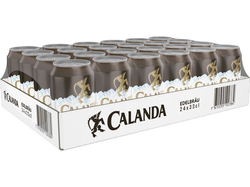 Calanda Bier Edelbräu 5.2% 24 x 0.33 l Vollmundiger Biergenuss aus den Bündner Alpen