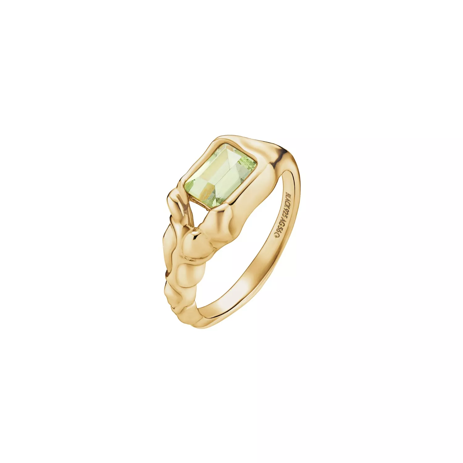 Maria Black Lemon Disco Ring 18 kt. Forgyldt Sølv 500447YG
