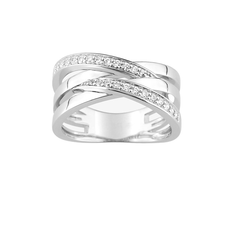 Bague femme - Oxyde de zirconium - Argent 925