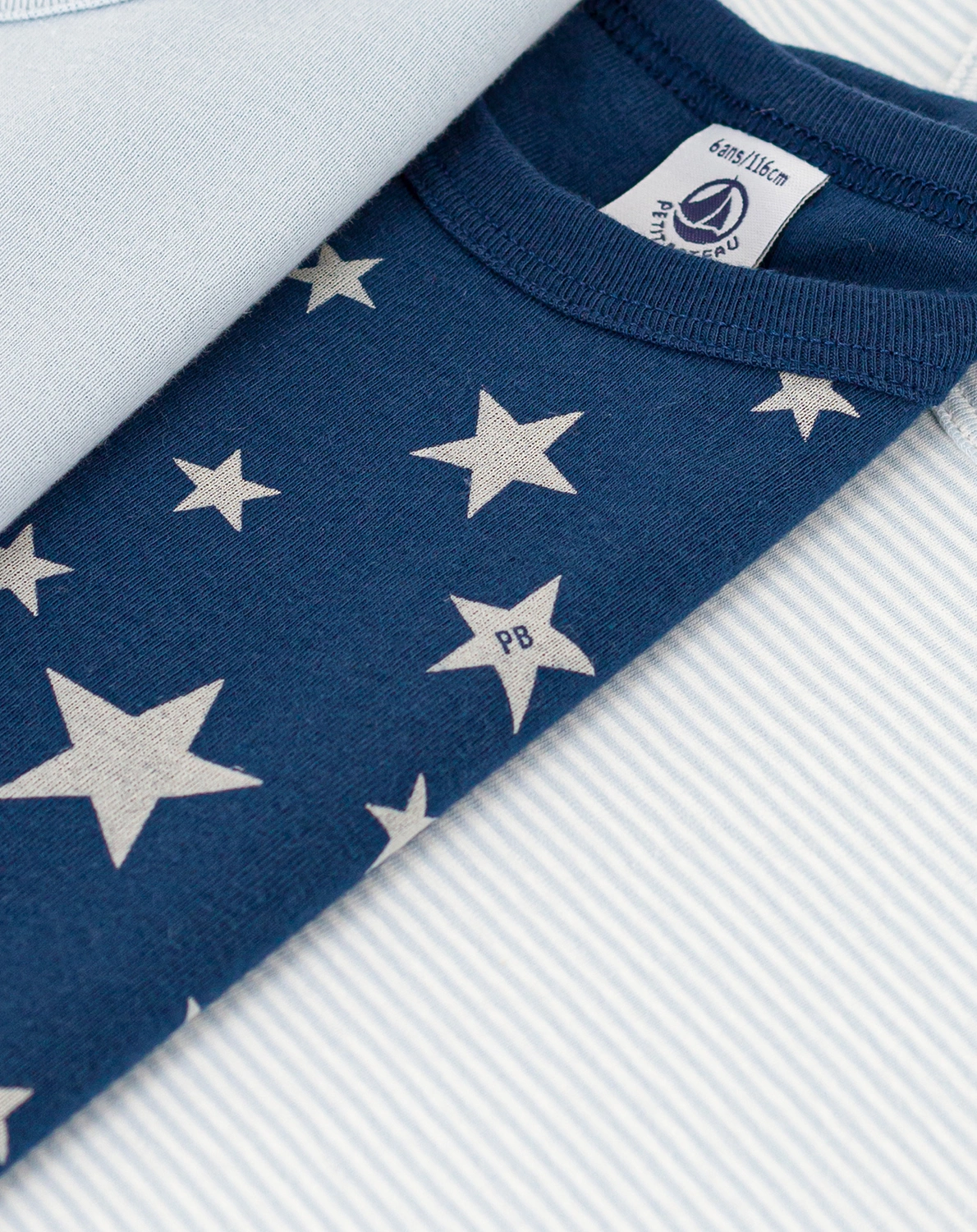 T-Shirt STARS 3er Pack in blau