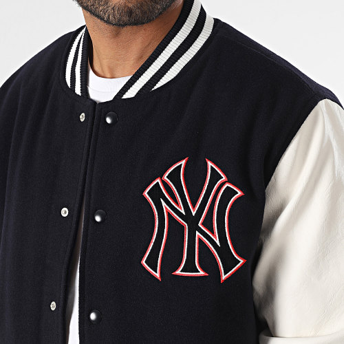 Veste Teddy MLB Lifestyle Varsity New York Yankees 60416308 Bleu Marine Blanc