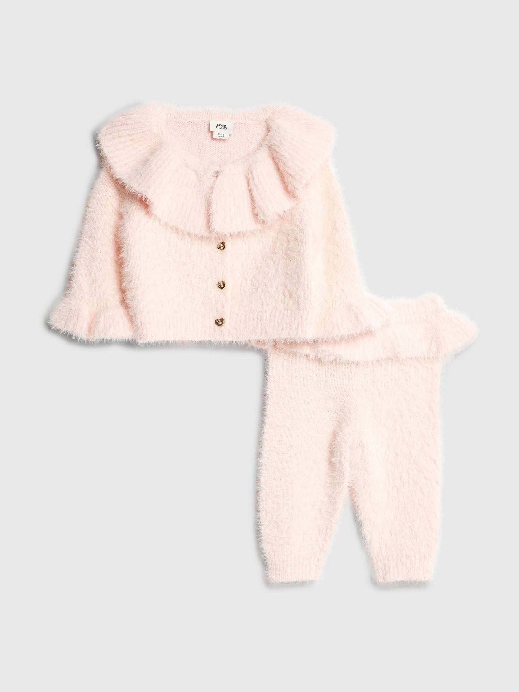 River Island Fluffy Knitted Jumper & Legging Set