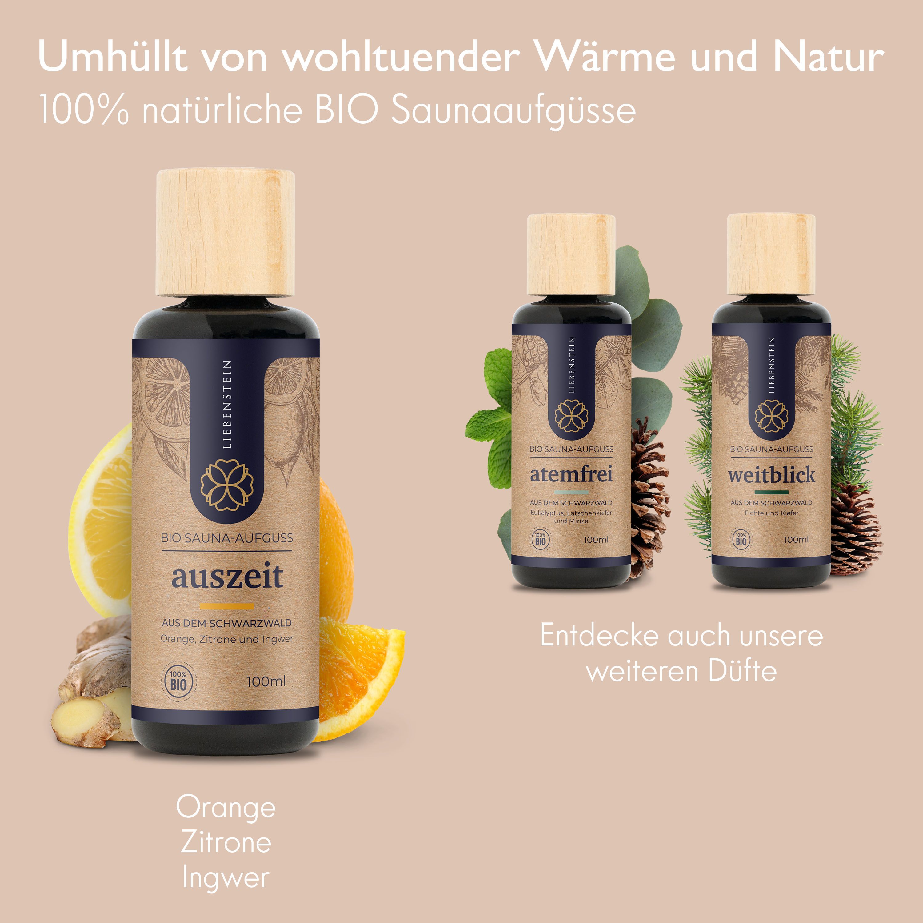 Liebenstein - BIO Saunaaufguss, Sauna Aufgussmittel - 