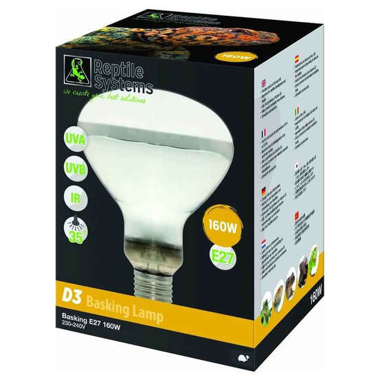 D3 UV Basking Lamp 160W culot E27