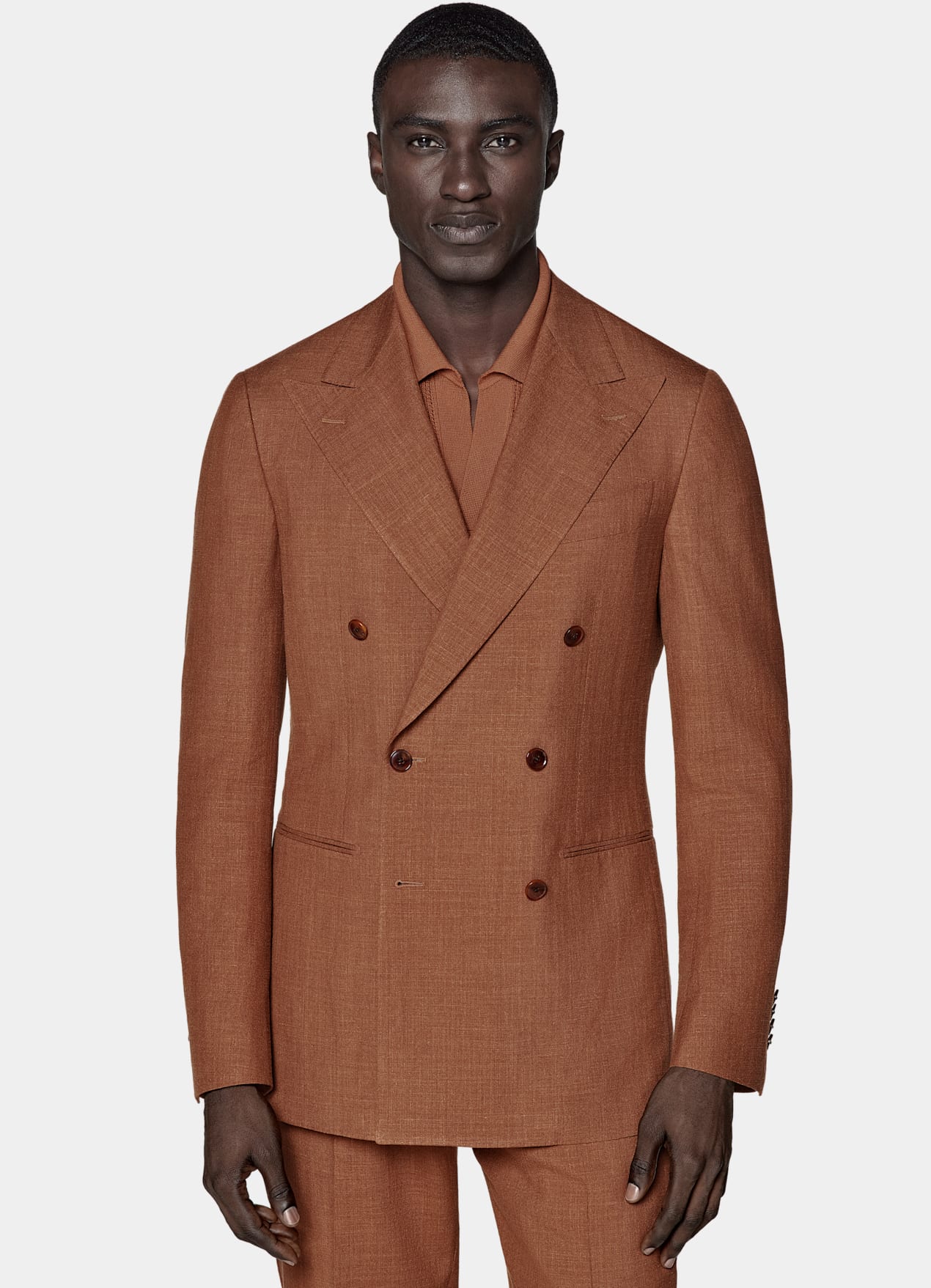 Costume Havana coupe Tailored orange foncé