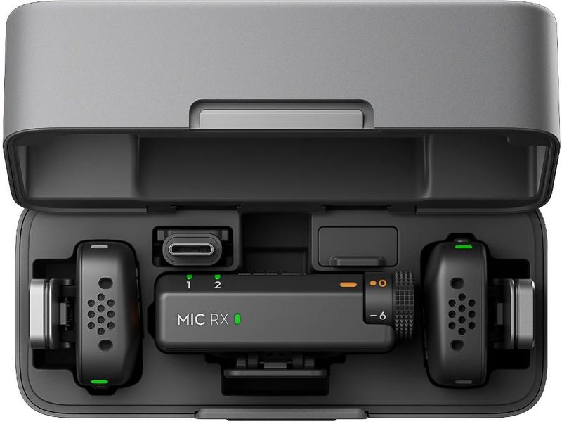DJI - Mic Mini - Microfoon - Zwart - Draadloos - Inclusief Oplaadetui