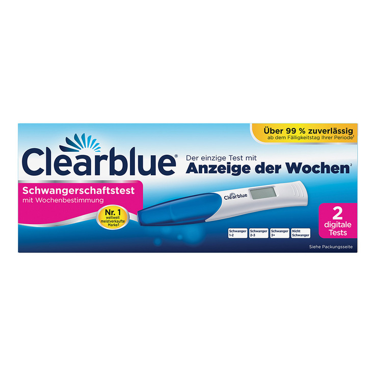 Clearblue Digital Schwangerschaftstest mit Wochenbestimmung, 2 St