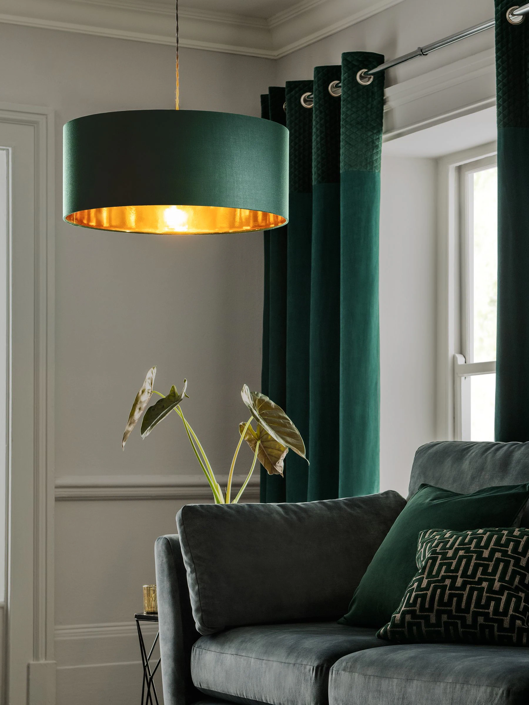 Rico plafondlamp met gemakkelijk te monteren kap