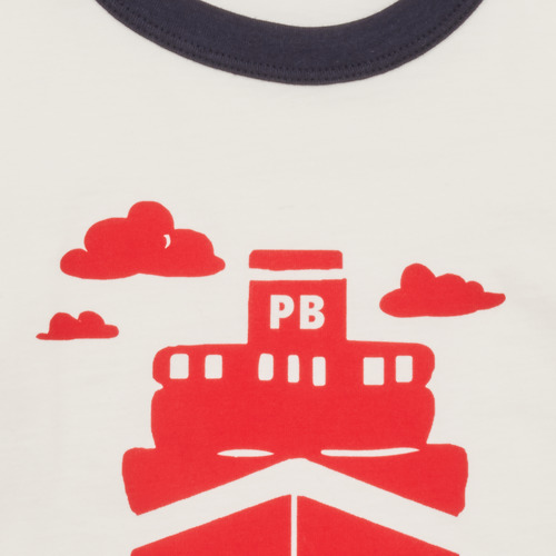 Petit Bateau - FOXY - Blanc / Marine / Rouge