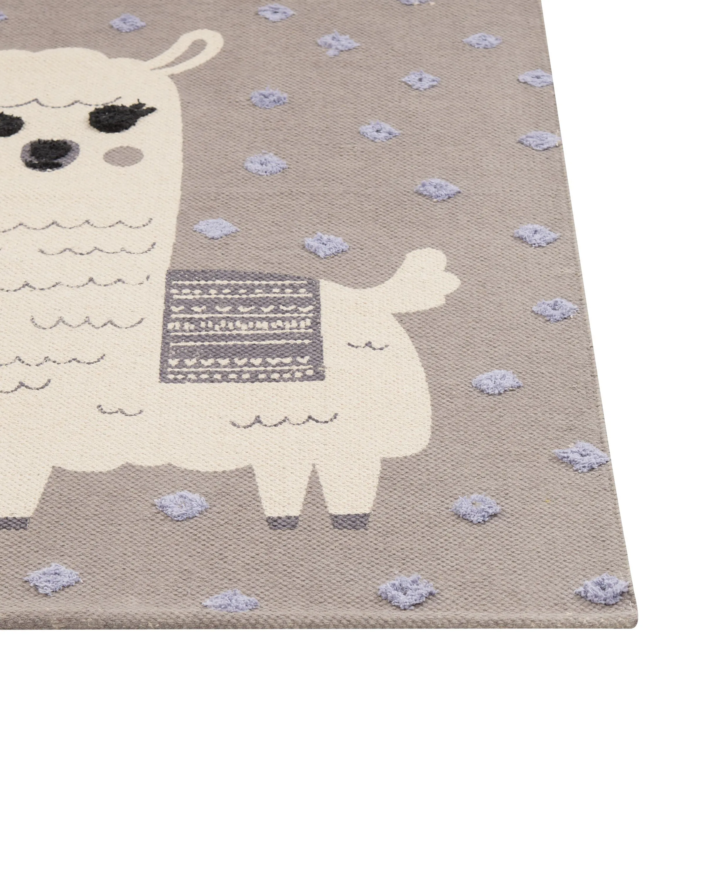 Kindervloerkleed LUBUK Bruin 80 x 150 cm Katoen