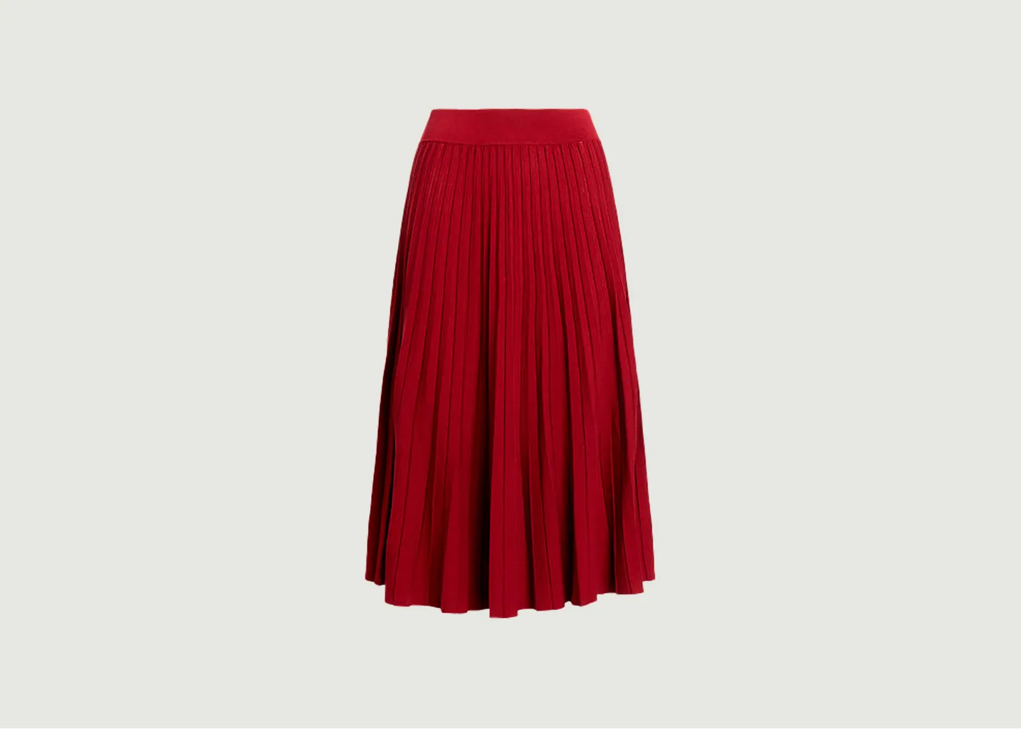 Jupe midi en coton plissé Polo Ralph Lauren