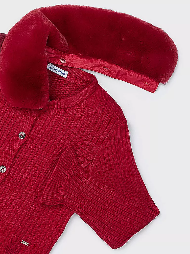 MAYORAL Mädchen Strickjacke rot