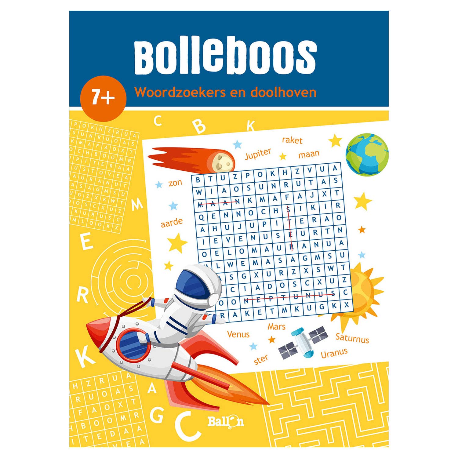 Bolleboos - Woordzoekers en doolhoven (7+)