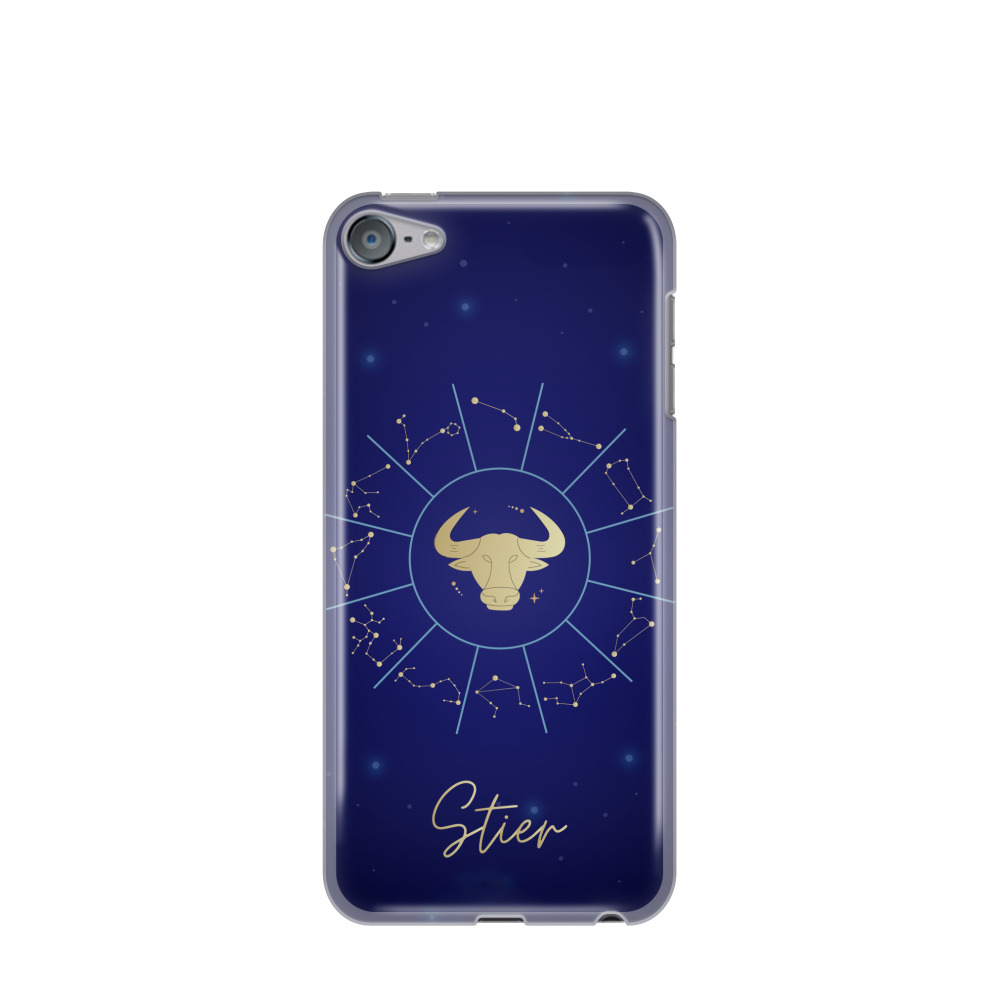 iPod Touch 7G Gummi Hülle Stier 3 - Blau