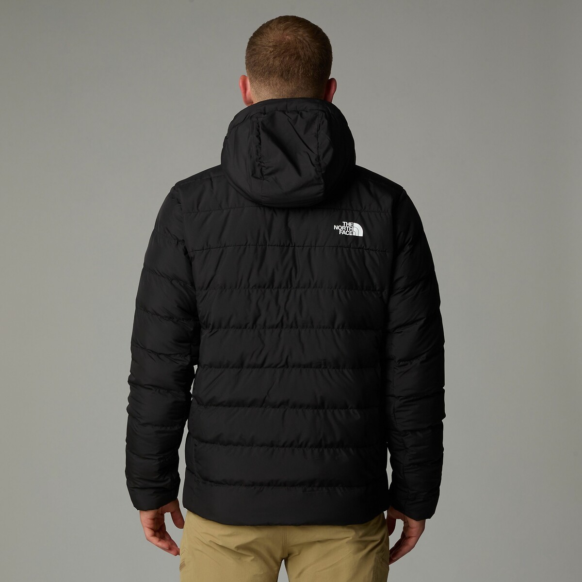 THE NORTH FACE<br>Jaqueta de plumas com capuz e zíper