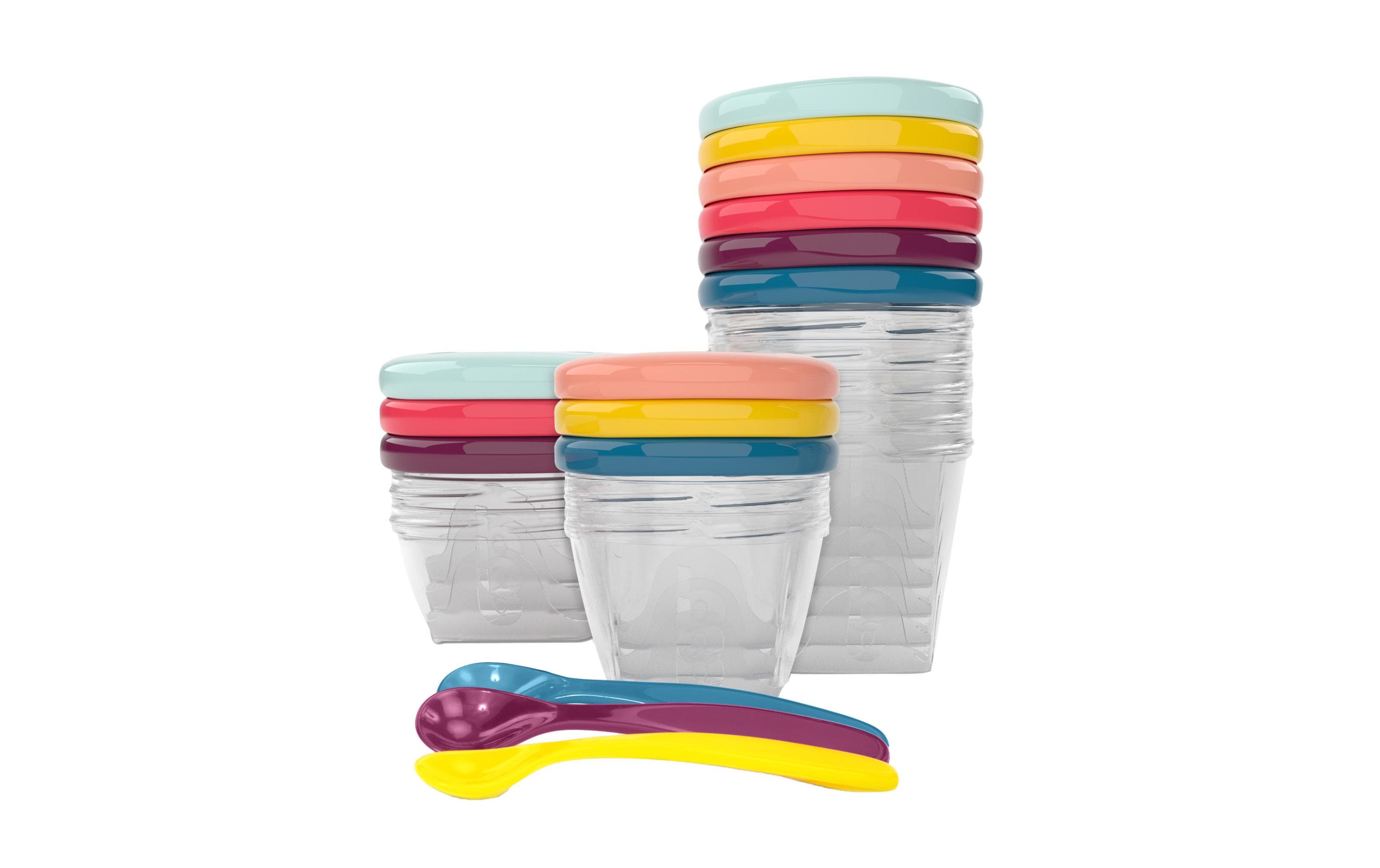 Nahrungsbehälter Babybols inkl. Löffel 120/180/250 mlBehälter Babybols Multi Set inklusive Löffel