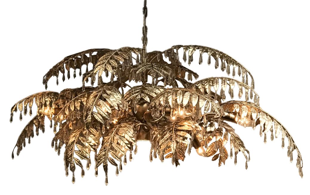 Hanglamp LB023-12+1 ambachtelijk zilver Bellagio  | Leclercq & BouwmanB130 x D65 cm