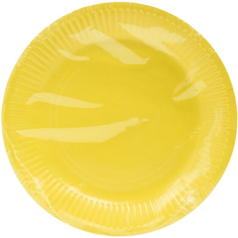 20 Assiettes en carton rondes, 23 cm