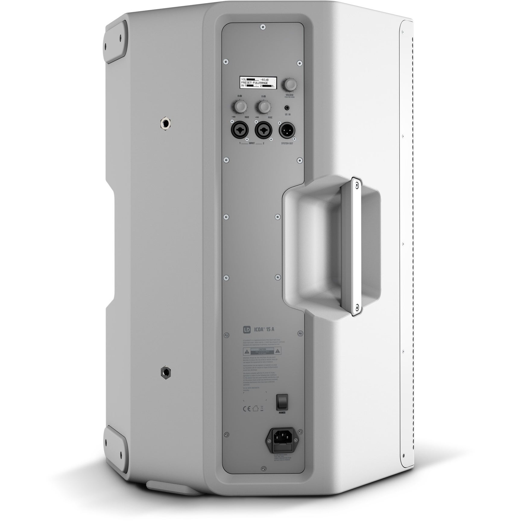 LD Systems ICOA 15 A W 15 inch actieve coaxiale PA luidspreker (wit)