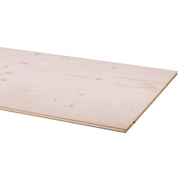 Multiplex underlayment vuren (Pellos Floor) tong en groef 244x59cm 18 mm