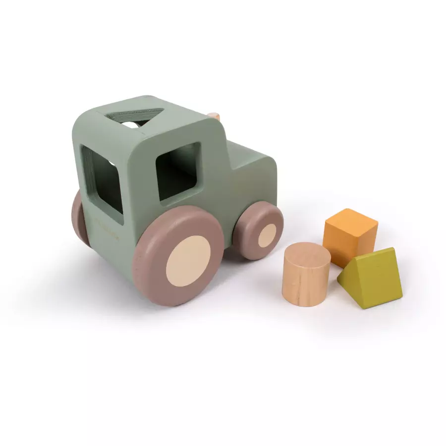 Filibabba Traktor zum Hinterherziehen mit Steckspiel