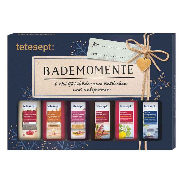 Tetesept Geschenkset Bademomente, 6X20 ml
