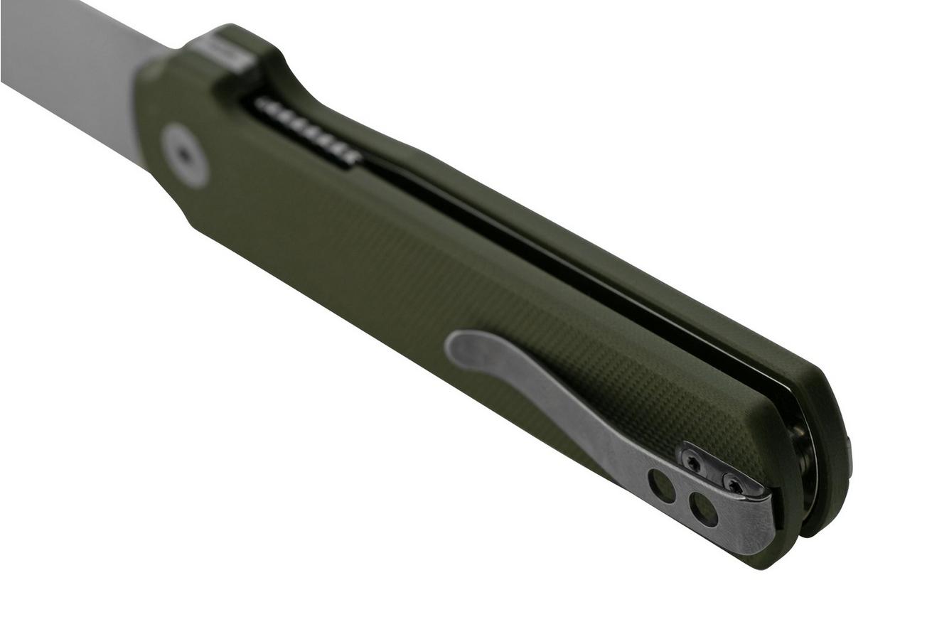 QSP Knife Lark QS144-C, Green G10, Satin 14C28N, zakmes
