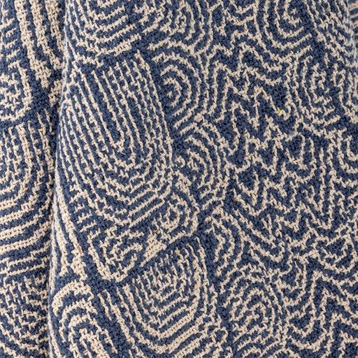 Bloomingville Bresso Plaid, Blue, 130x160 cm