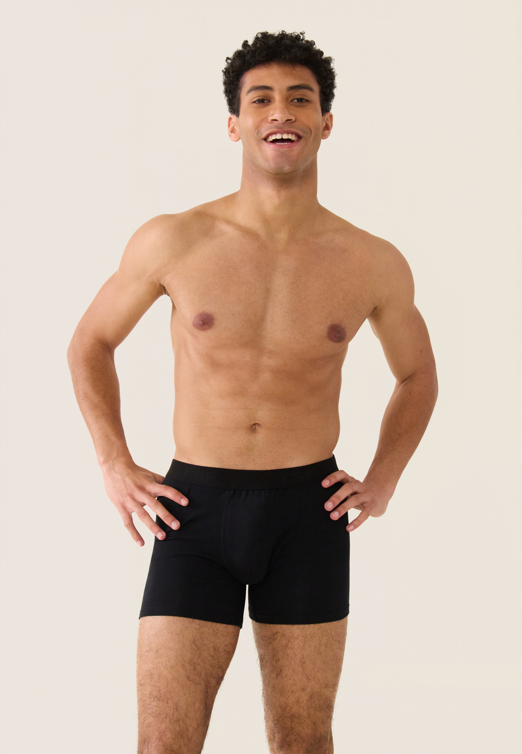 Boxer long en coton-Michel Noir