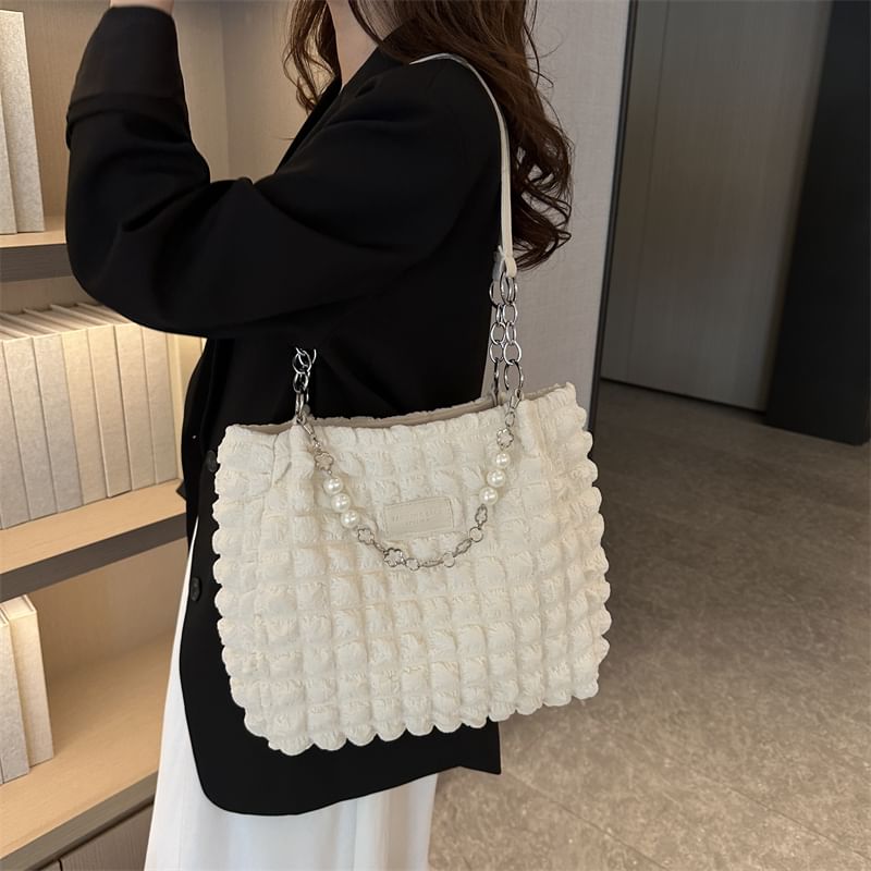 Basaran - Tote Bag met ketting en imitatieparels