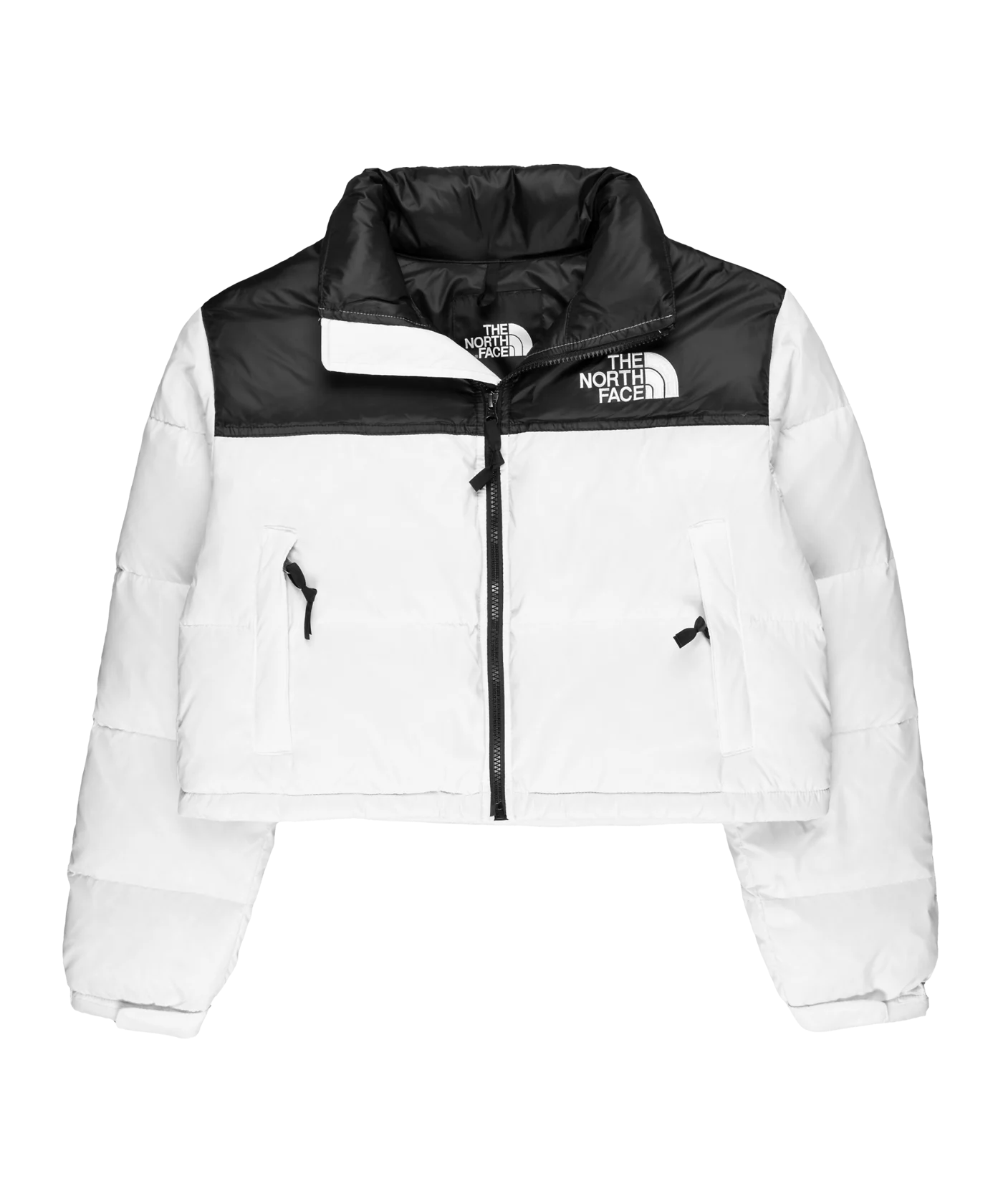 The North Face Nuptse Cropped Jacke Damen Weiss