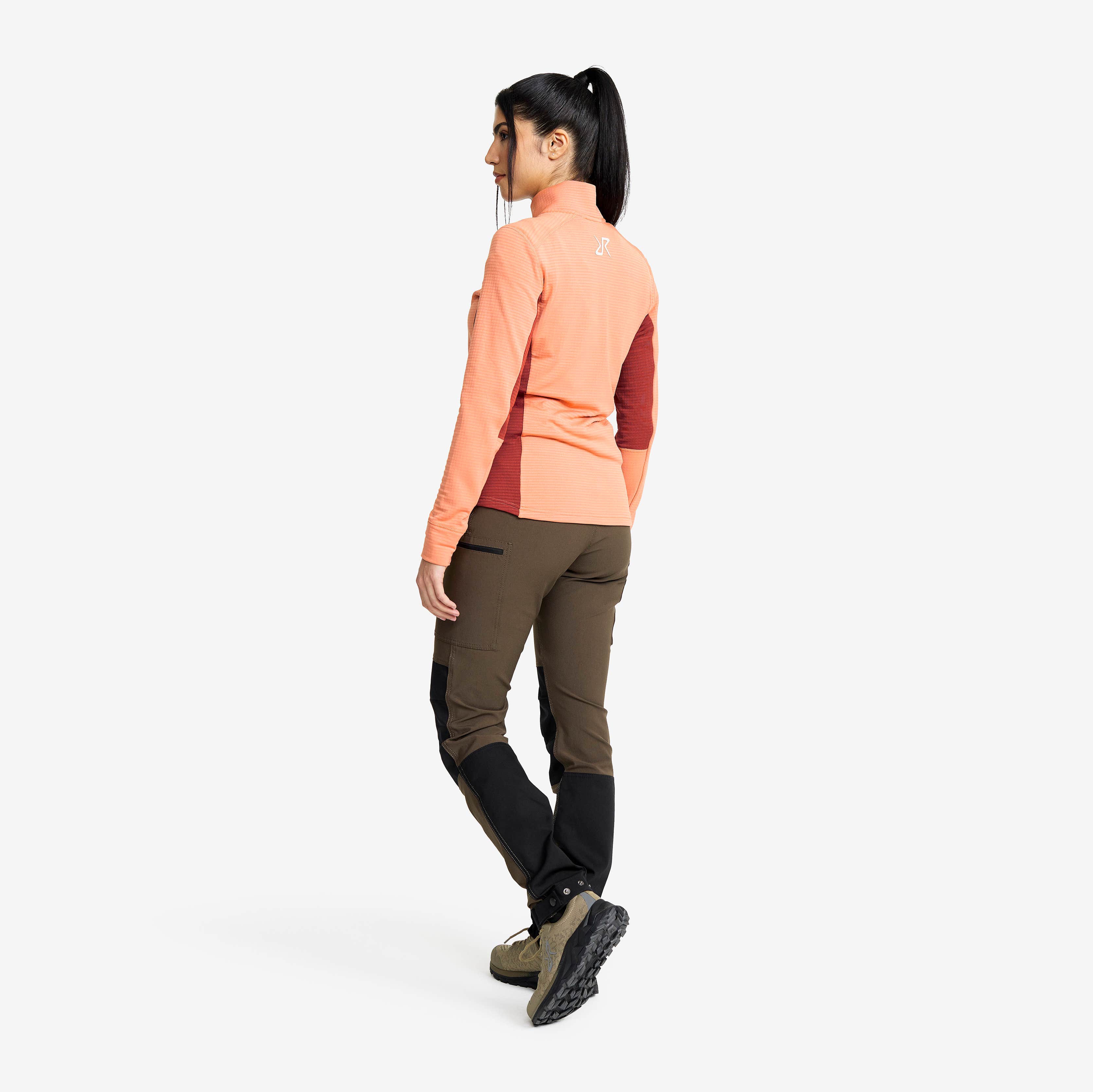 Waffle Full-zip Fleece  Dame Honey Pink