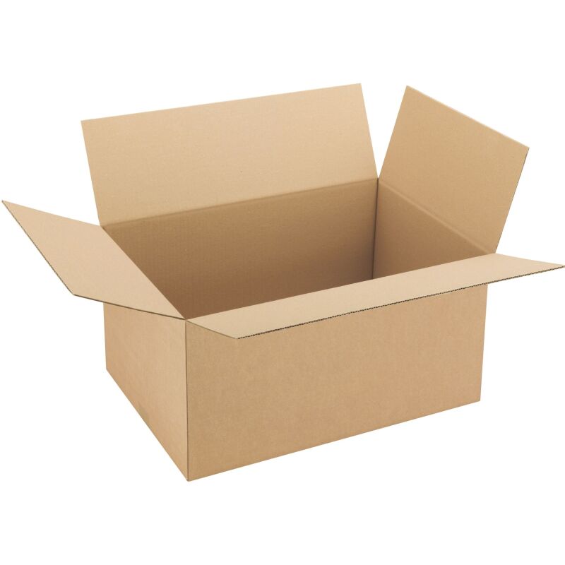 Carton Caisse américaine kraft brun simple cannelure L 60 x I 40 x H 30 cm