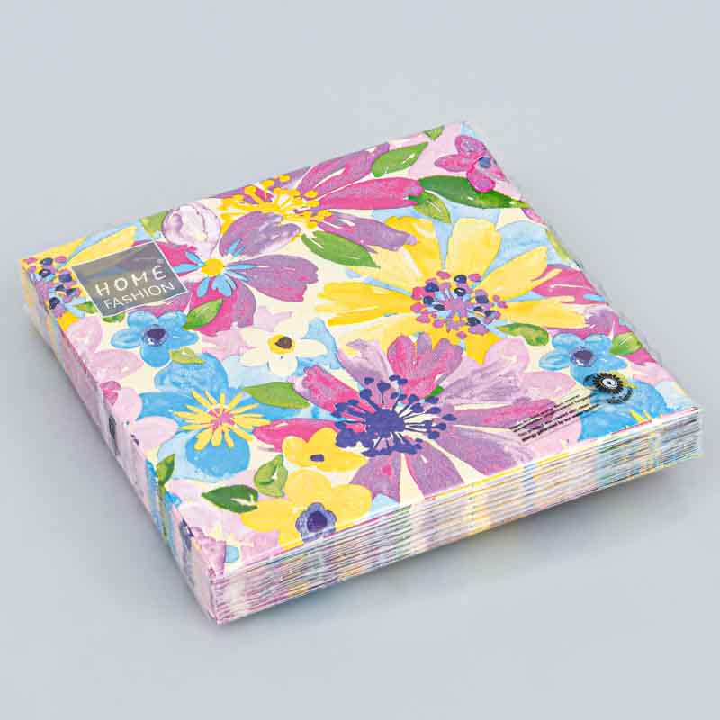 Lot de 20 serviettes 'Pétales de fleurs'
