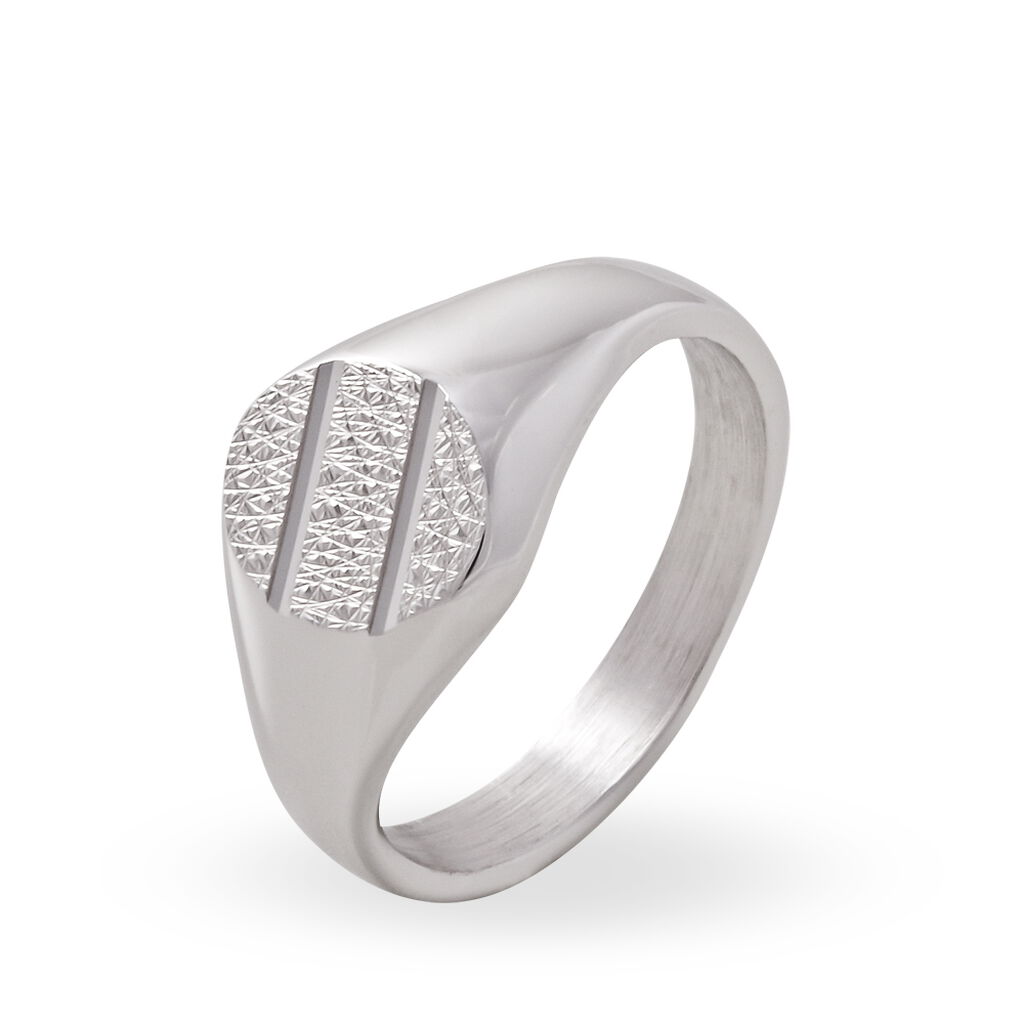 Chevalière Kety Argent Blanc