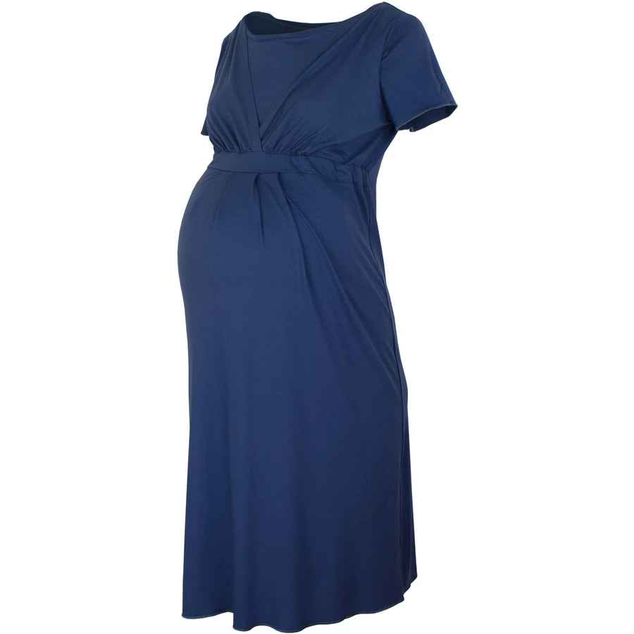 Cool Mama Umstands- und Stillnachthemd 2 in 1 blau