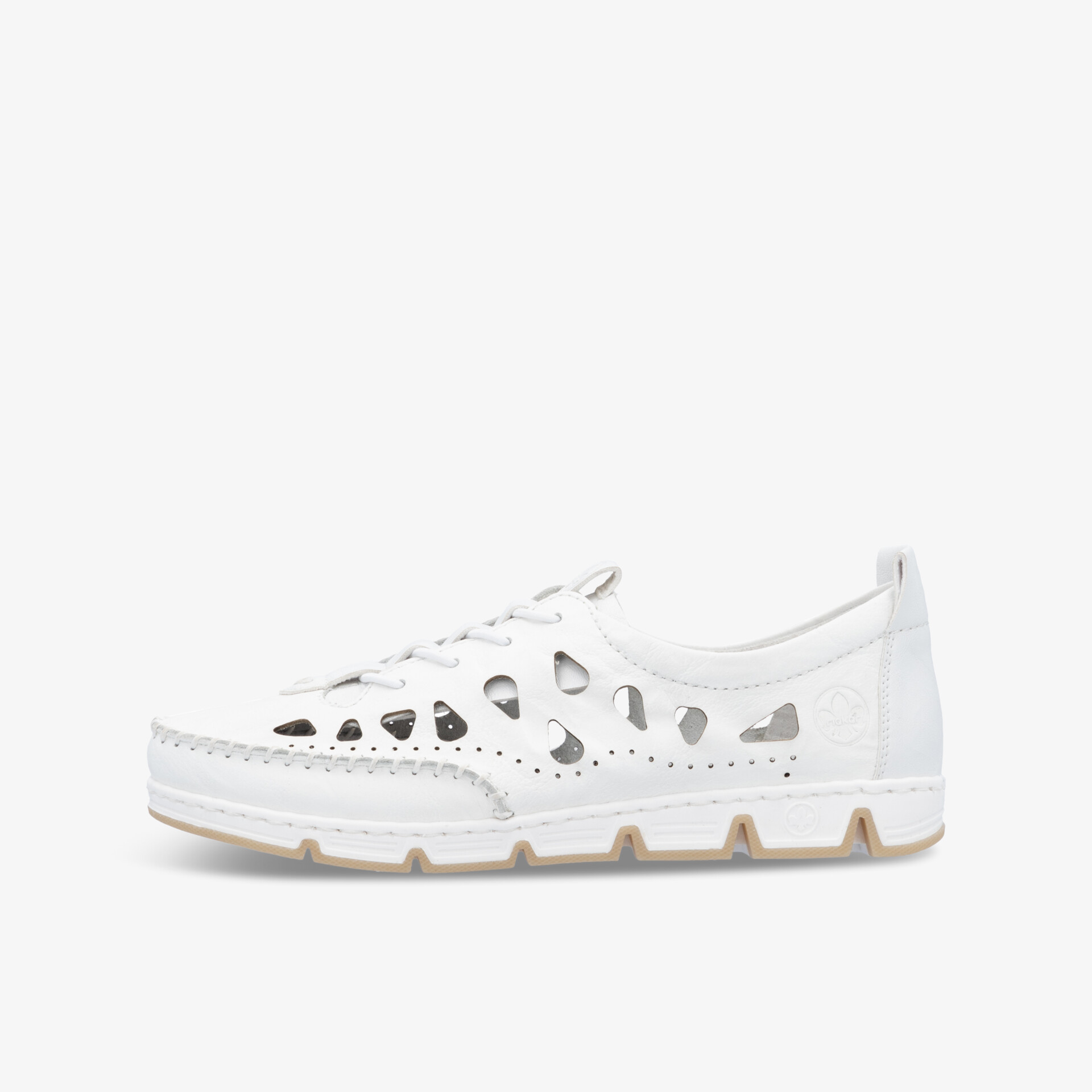 rieker Damen Slipper weiß