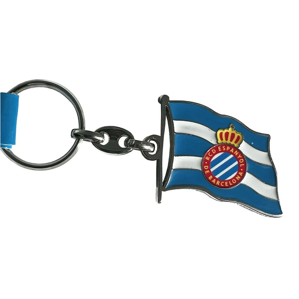 RCD Espanyol Schlüsselanhänger mit Flagge