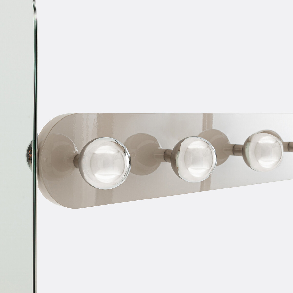 LA REDOUTE INTERIEURS<br>Guarda-roupa em aço, metal e MDF com espelho, Marlow