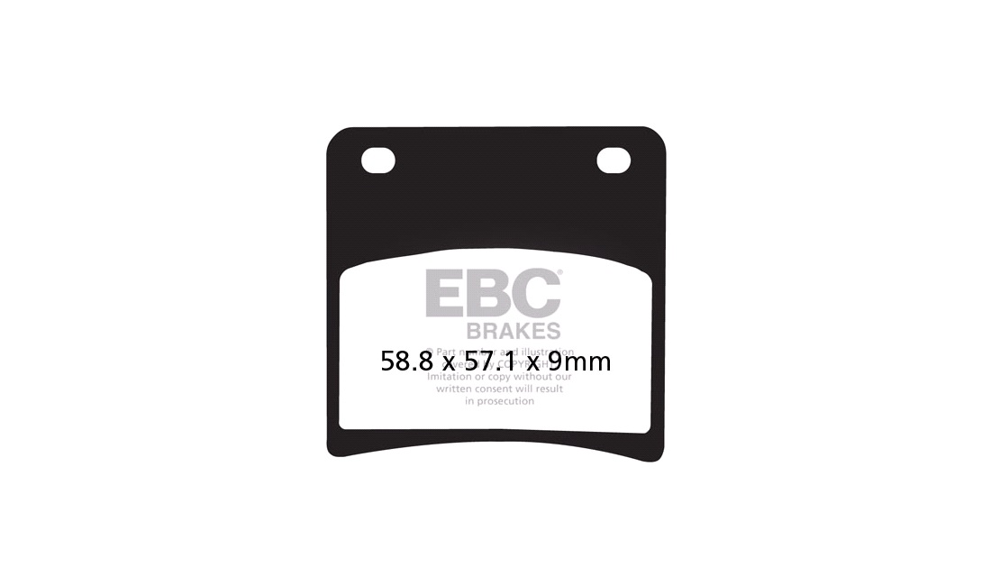 Bremseklodser for EBC, VX800 90<